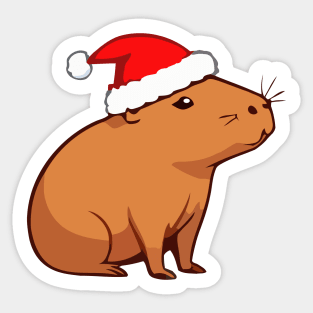 Capybara Christmas Sticker